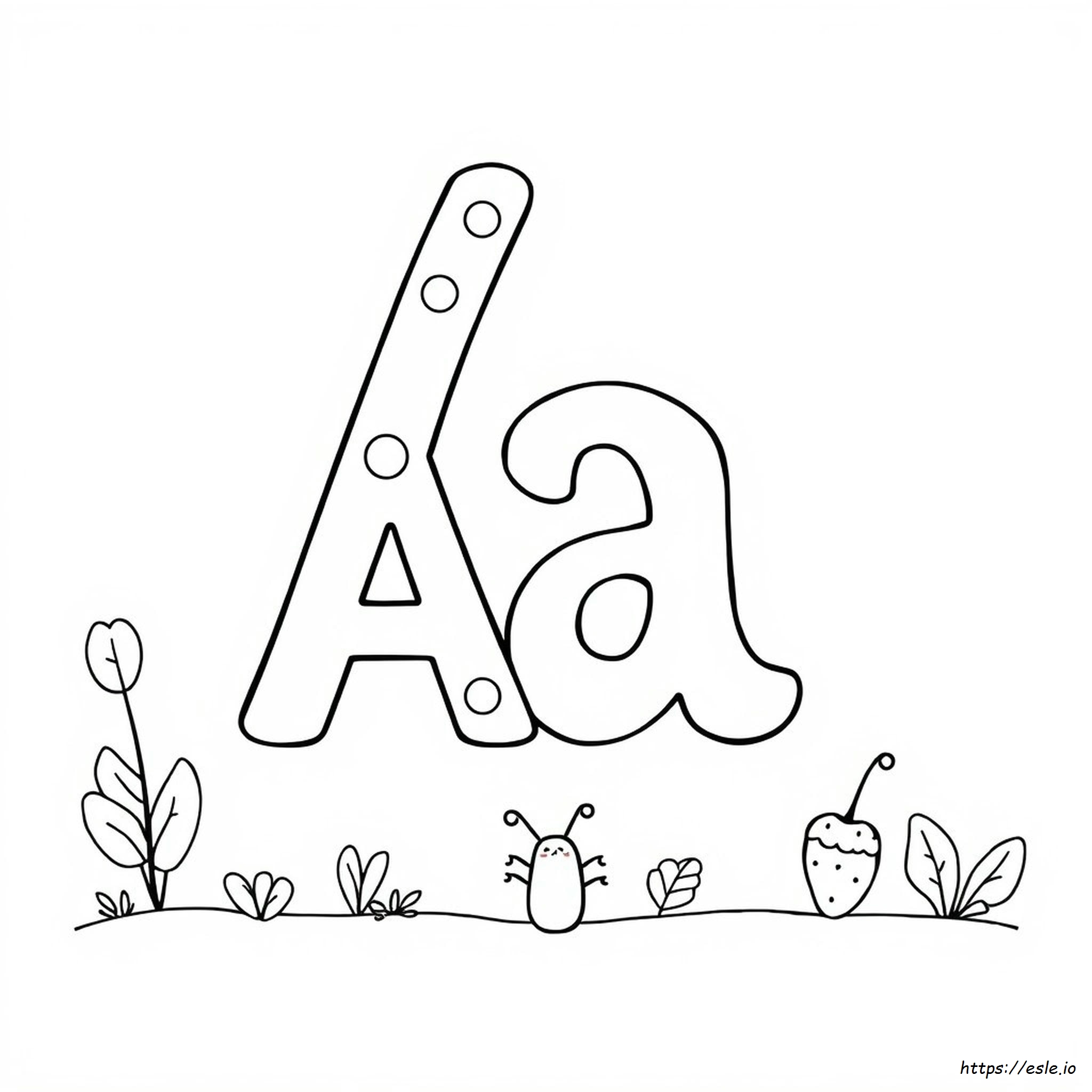 Lettera A Da Colorare Gratis