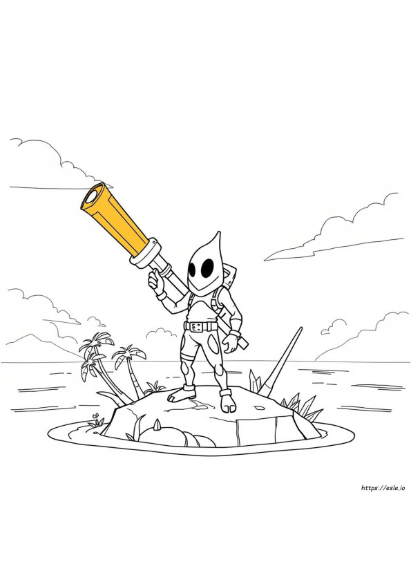 Peelverine Fortnite Gambar Mewarnai