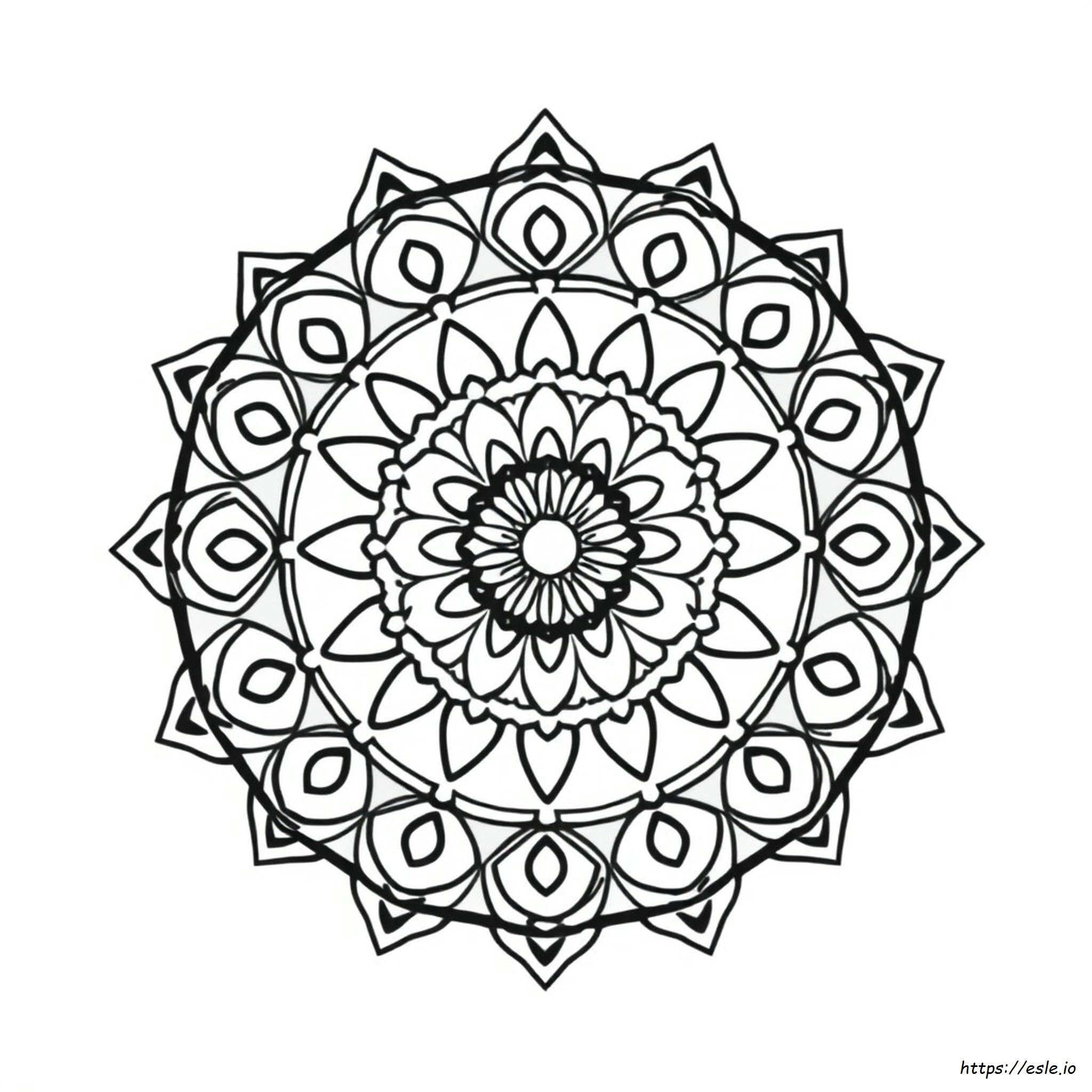 Mandala Da Colorare Per Alleviare Lo Stress Semplici