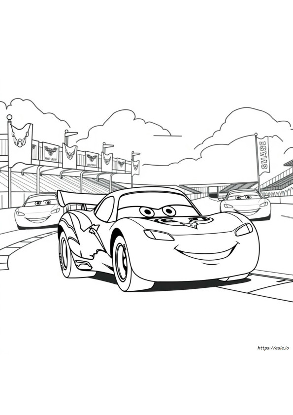 Disney Cars Sally Gambar Mewarnai