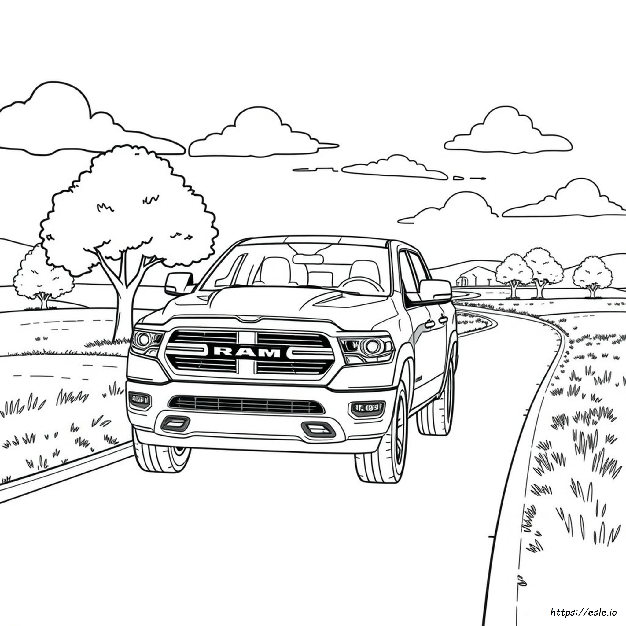 Printable Dodge Ram Coloring Pages