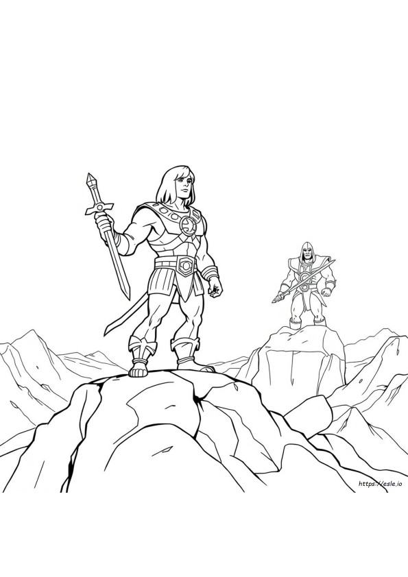 80 Sarjakuva He-Man Värityskuvat