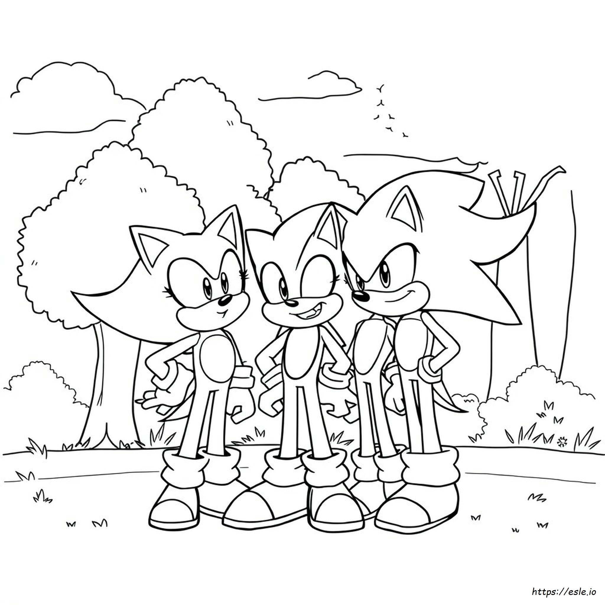 Sonic Da Colorare, Shadow, Silver, Sonic Para Colorear
