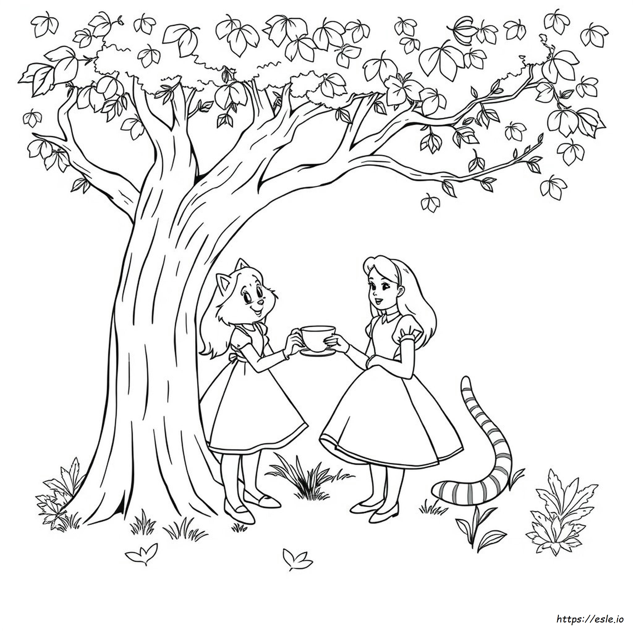 Alice In Wonderland Colouring Pictures