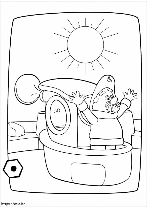 Fisherman Fin From Engie Benjy coloring page