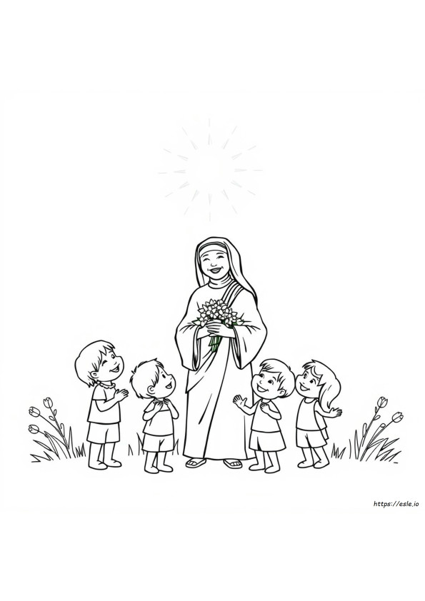 Bunda Teresa Kudus Halaman Mewarnai