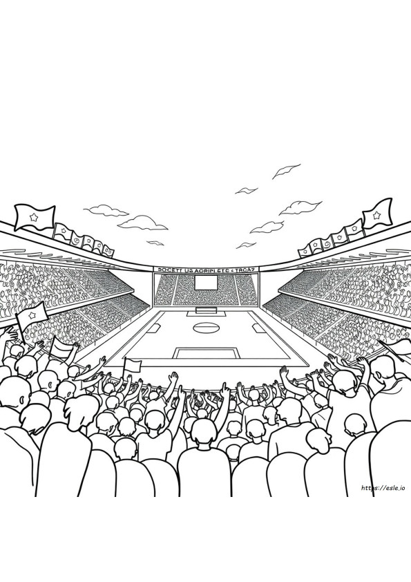 Stadion Ausmalbilder