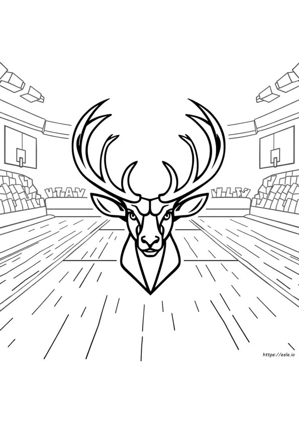 Logo Milwaukee Bucks Halaman Mewarnai