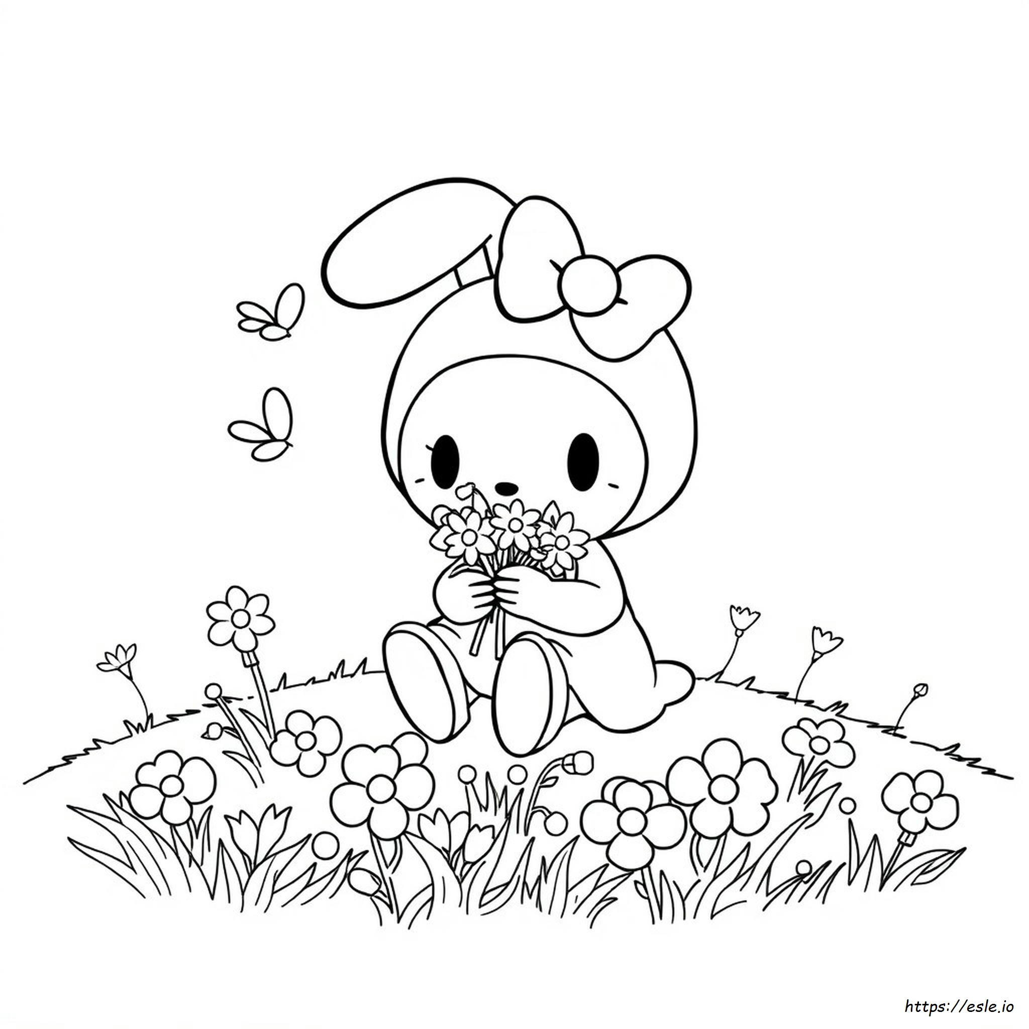 My Melody Para Colorear Imprimible