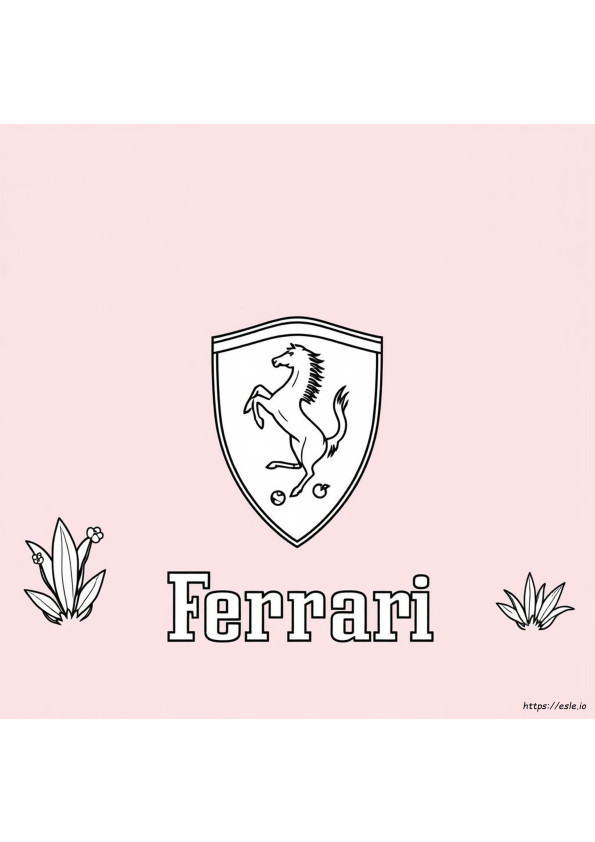 Ferrari Logo Coloring
