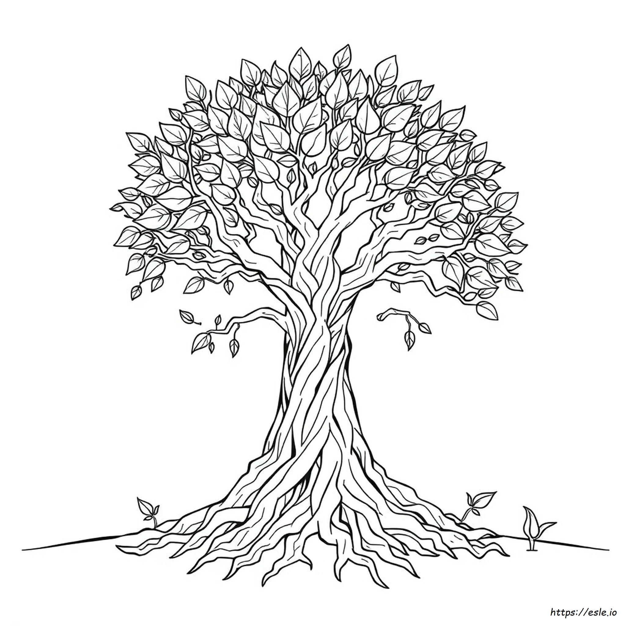 Albero Del Sogno Di Nabucodonosor Da Colorare