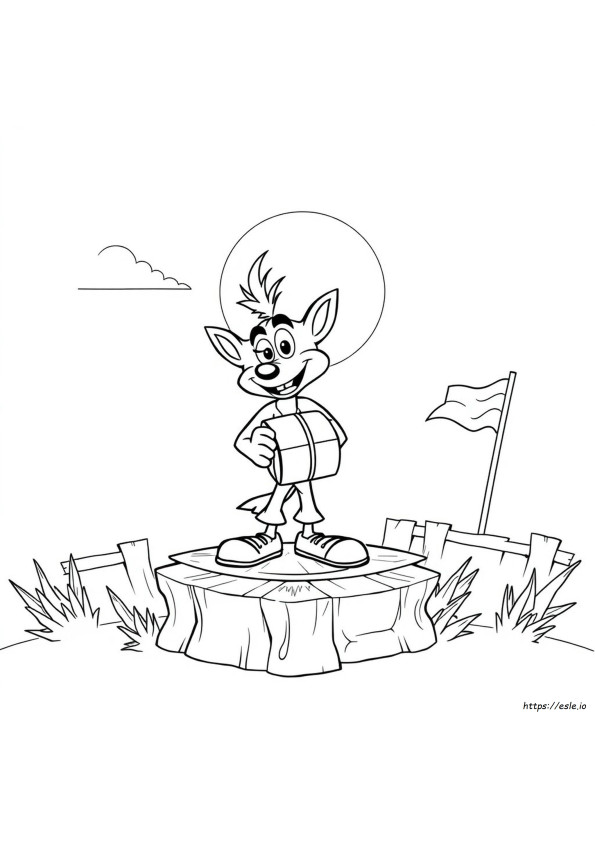 Crash Bandicoot Colouring