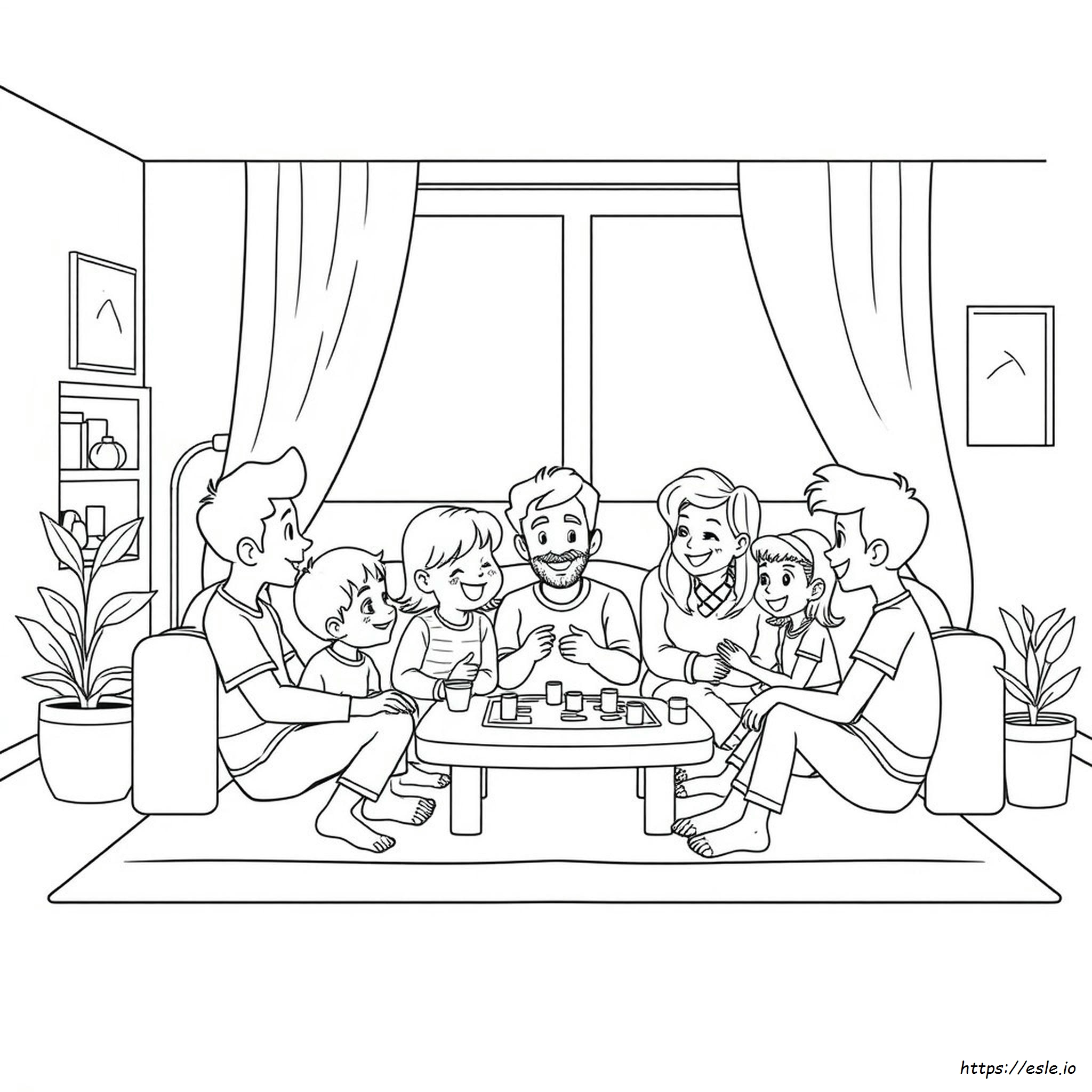 Páginas Para Colorear De La Casa Ruidosa Familia