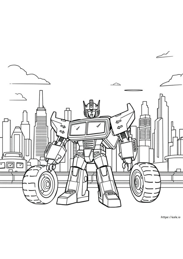 Transformers Hot Rod Coloring Pages