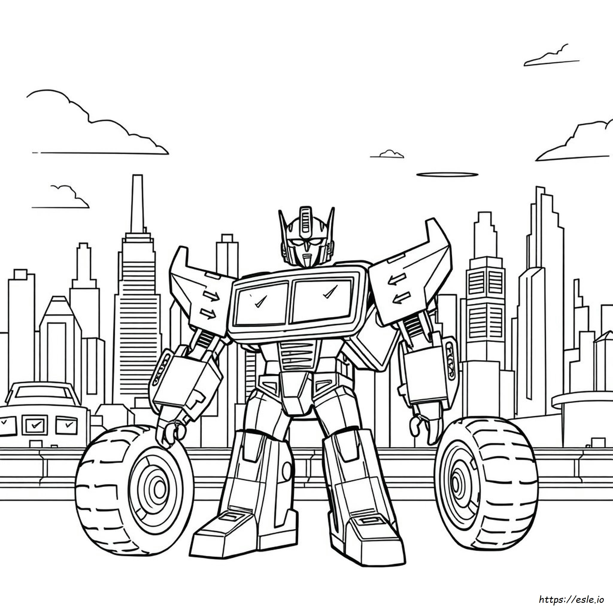 Transformers Hot Rod Coloring Pages