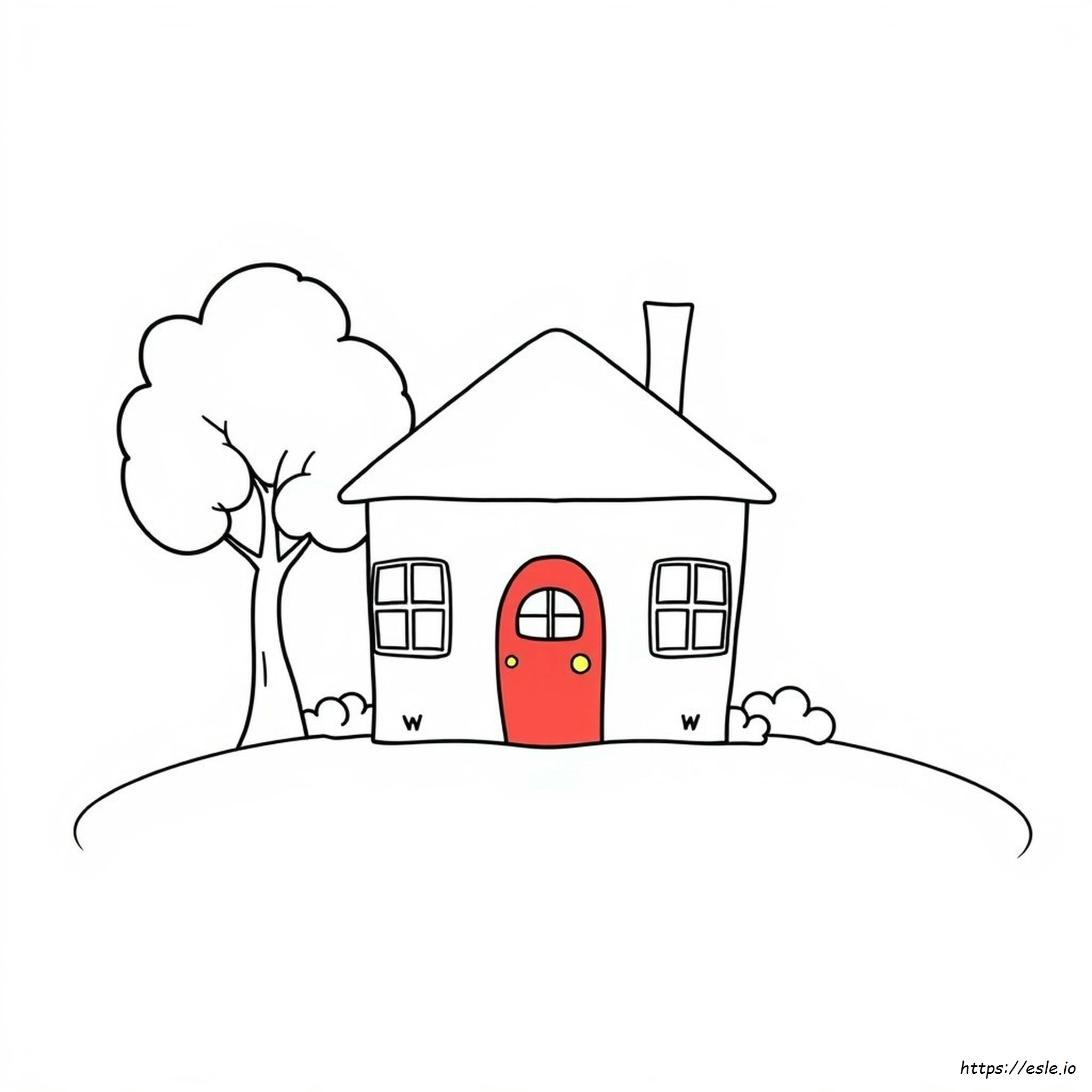 Coloring Book Pages House
