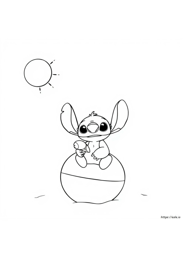 Gambar Mewarnai Stitch Dapat Dicetak Gratis