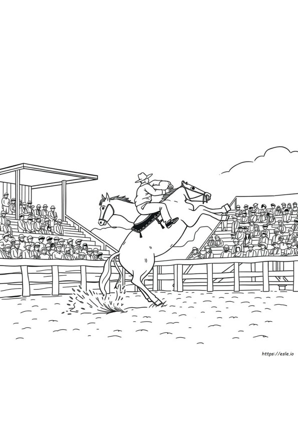 Rodeo Western Kleurplaten