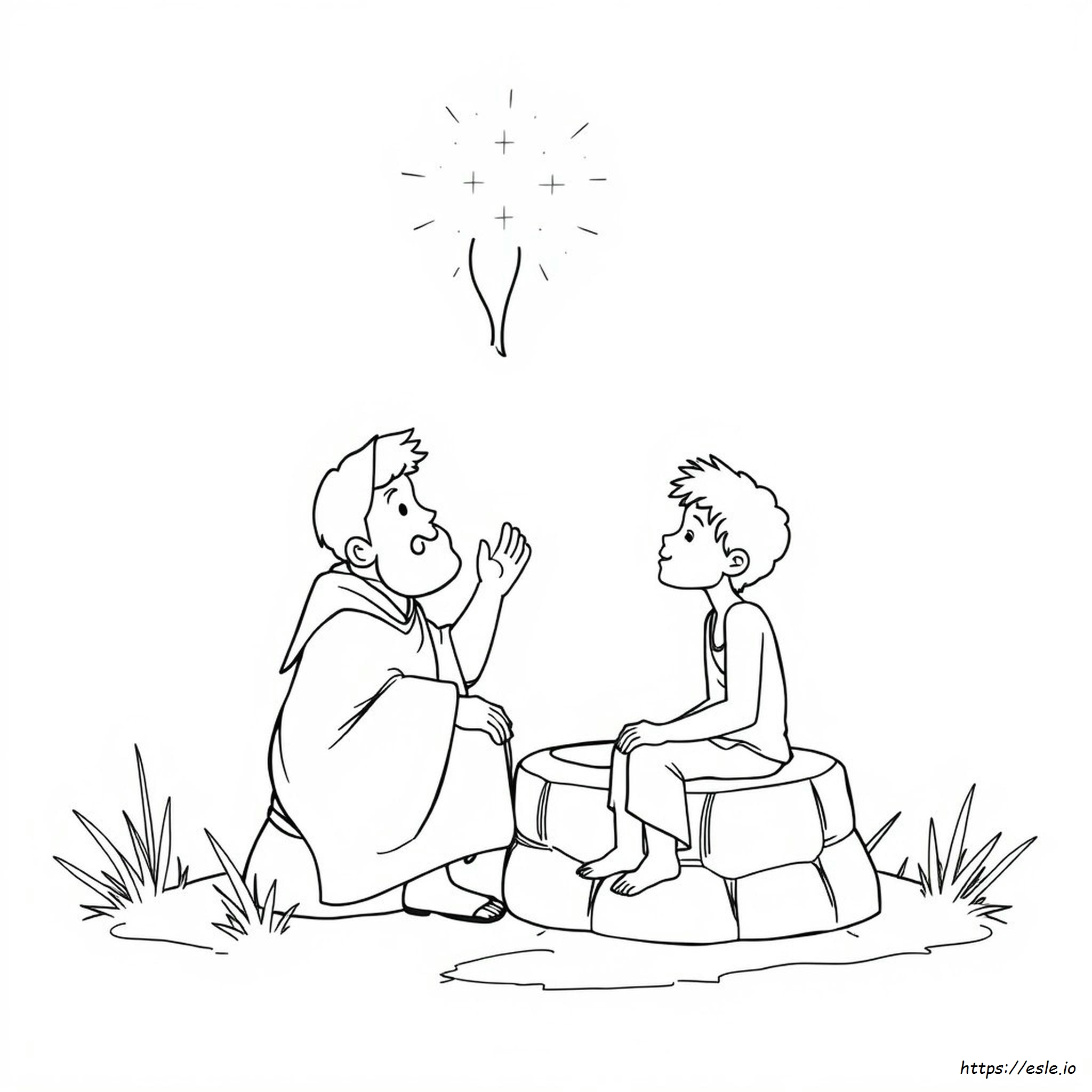 God Speaks To Samuel Coloring Page