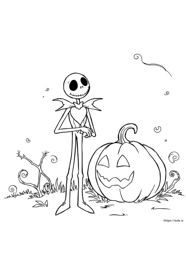 Jack Skellington Da Colorare Gratis