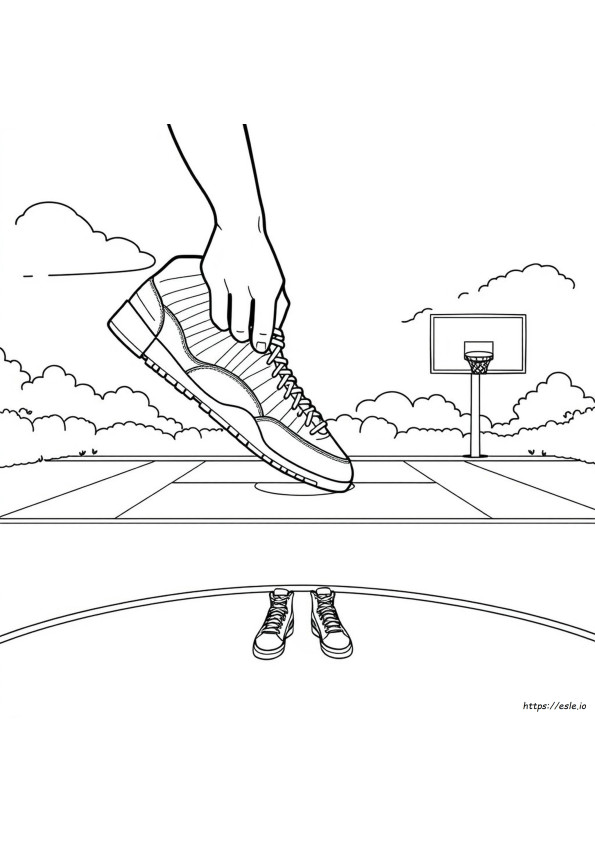 Gambar Mewarnai Jordan 12
