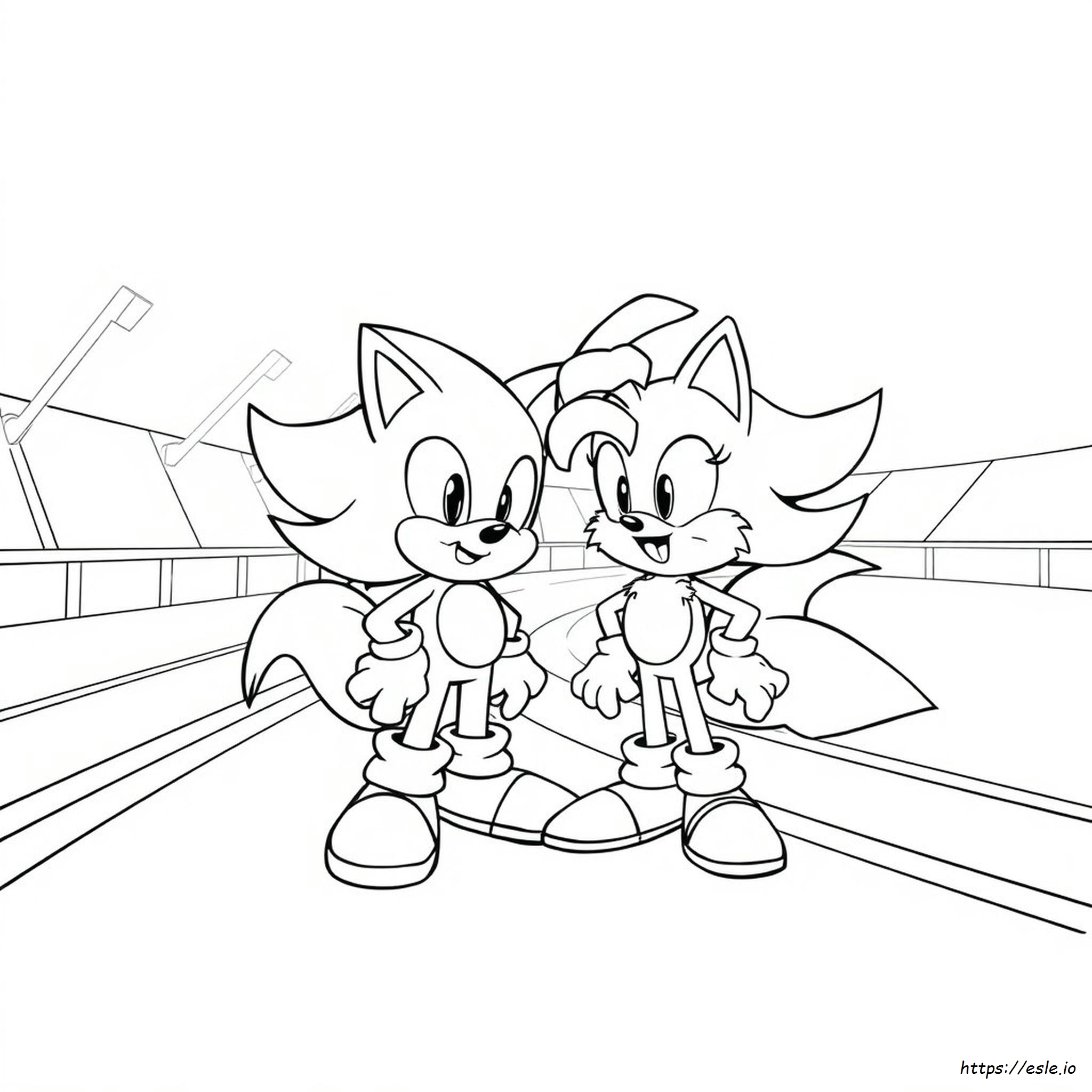 Sonic E Tails Da Colorare