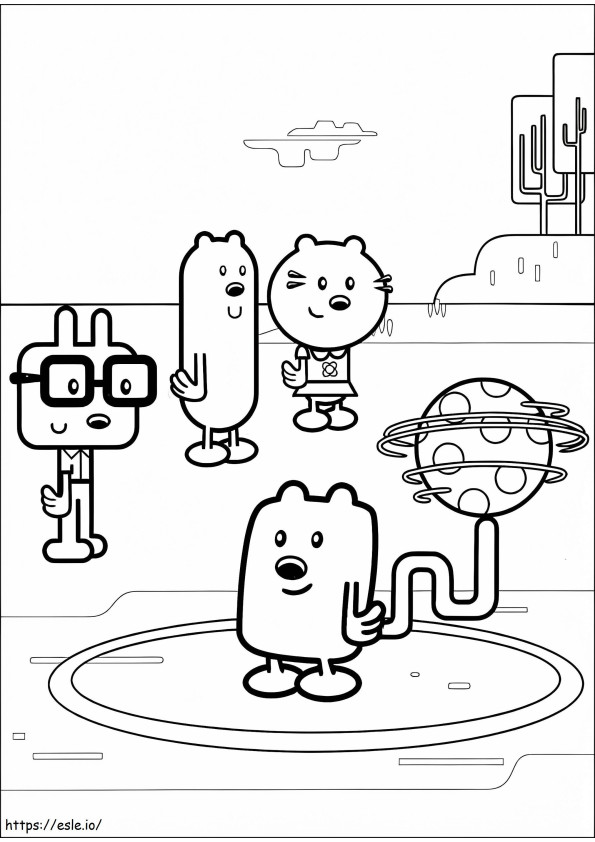 Wow Wow Wubbzy 5 coloring page