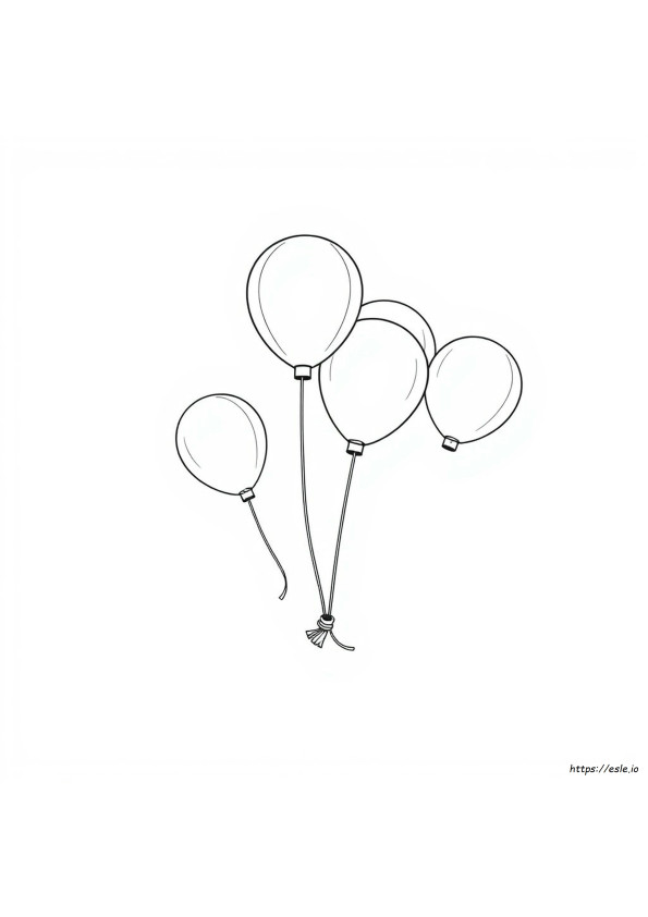 Balão Para Colorir Em Pdf
