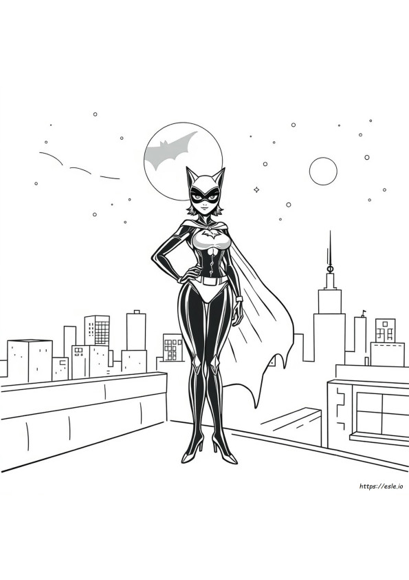 Catwoman Printable Coloring Pages