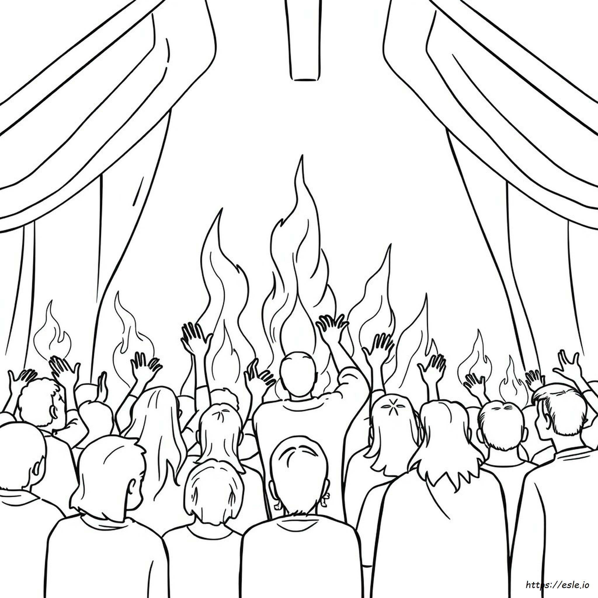 Pagina Da Colorare Della Pentecoste Gratis