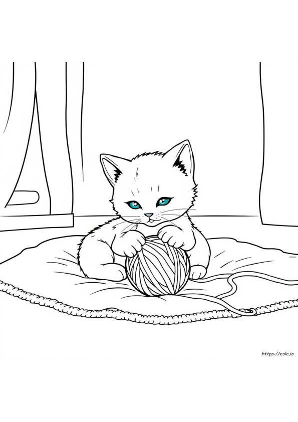 Gatito Para Colorear