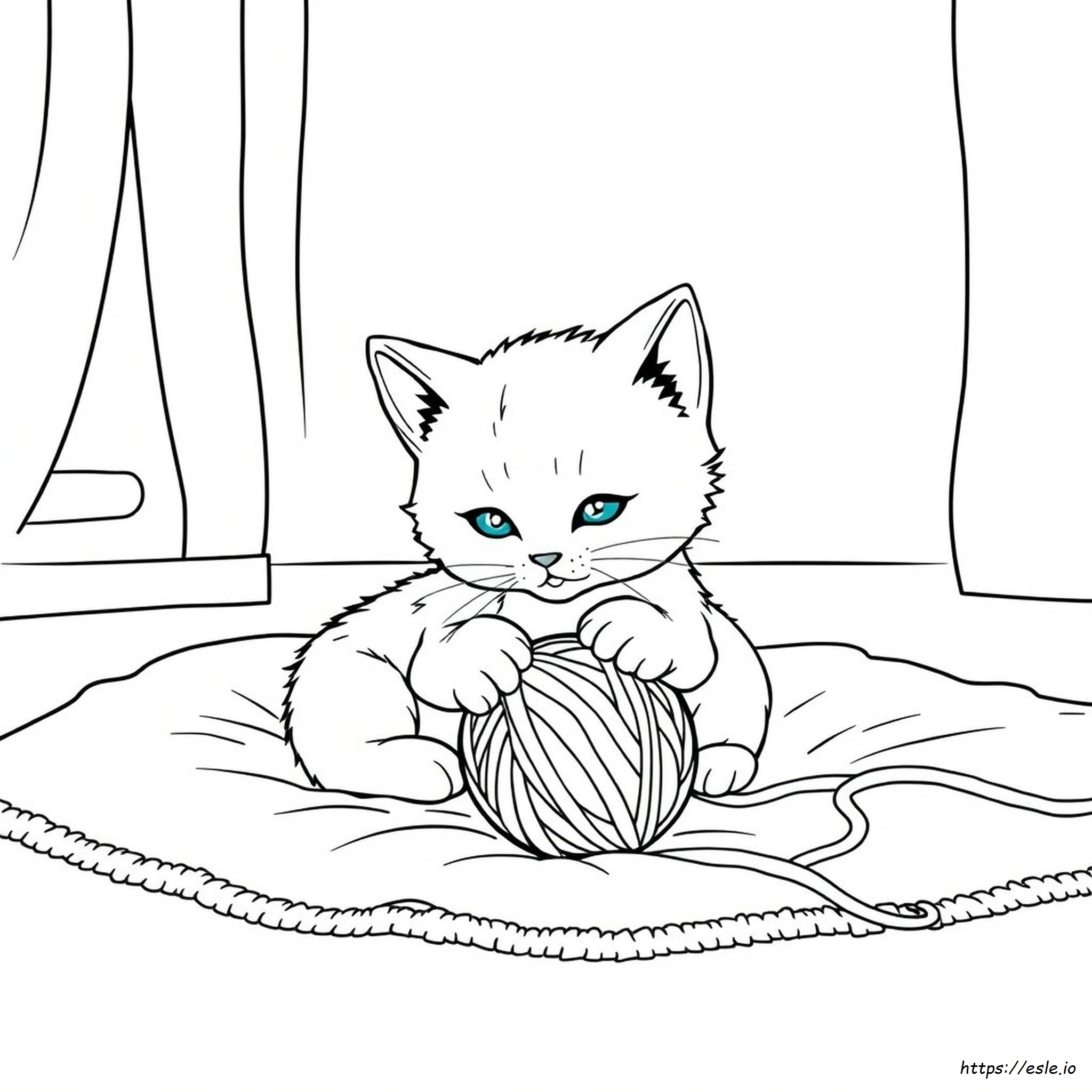 Kitty Cat For Coloring