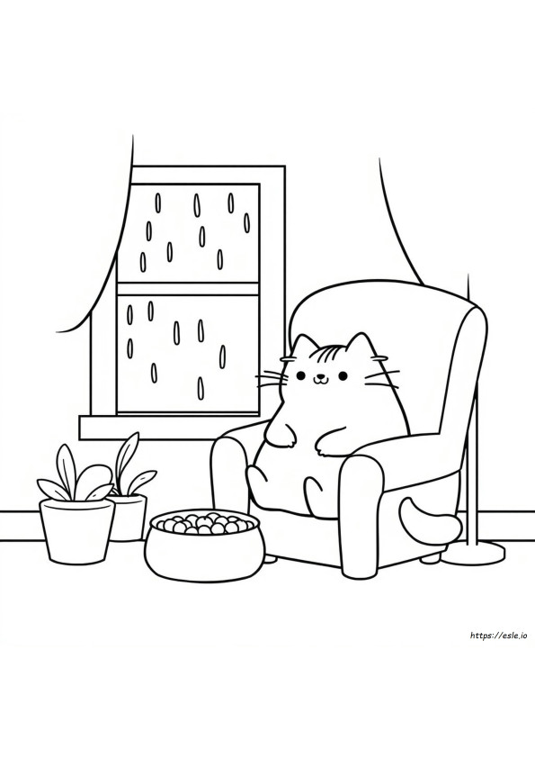 Pusheen Gambar Untuk Dicetak Gratis