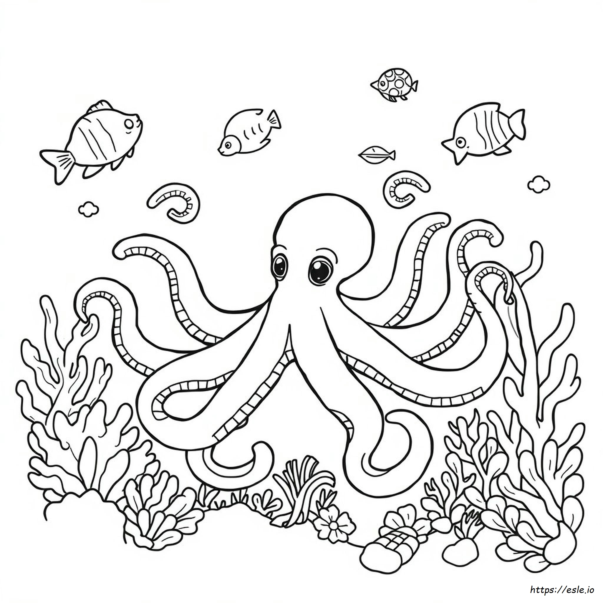Oktopus Ausmalbilder