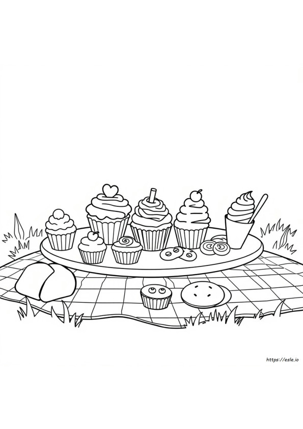 Comidas Doces Para Colorir E Imprimir