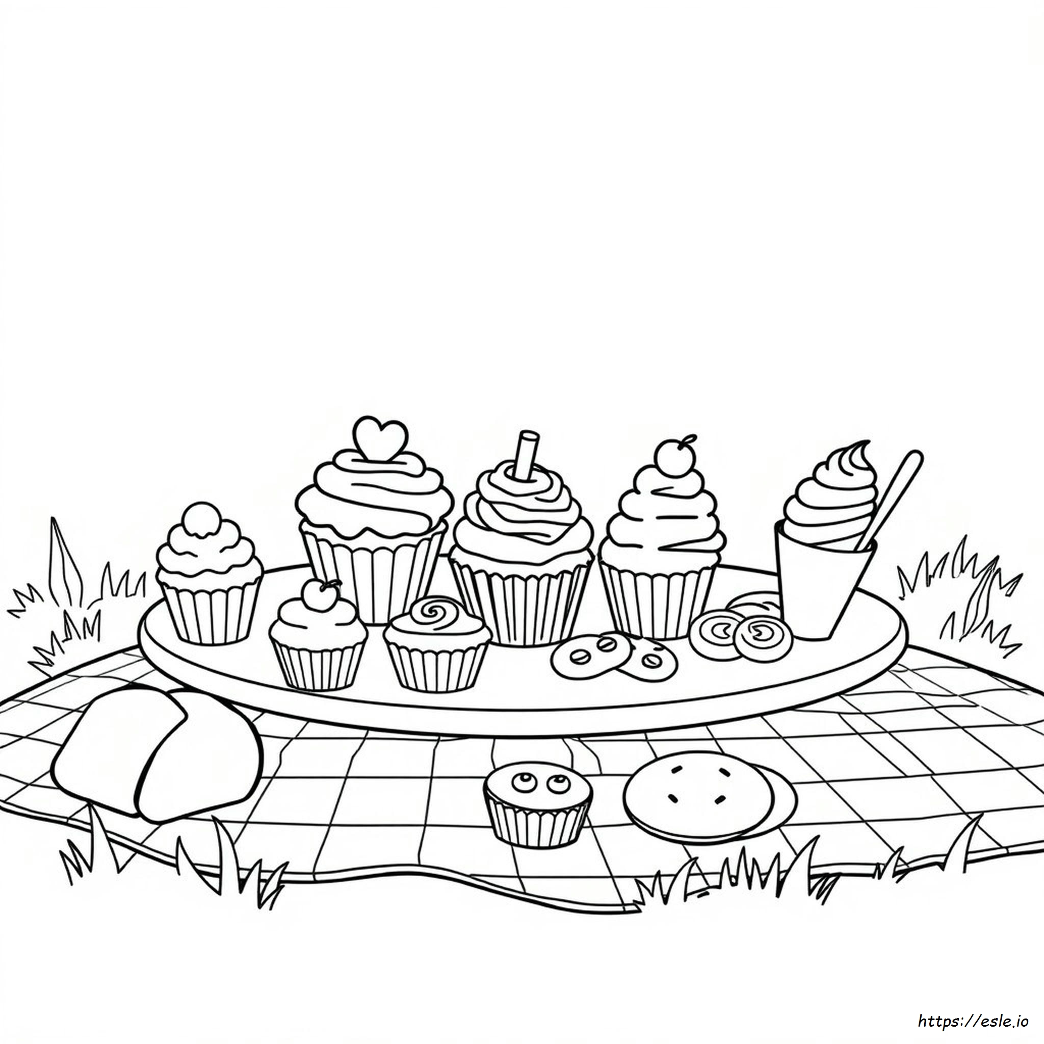 Dessert Printable Food Coloring Pages