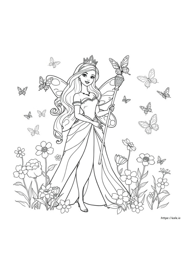 Barbie Peri Mewarani Gambar