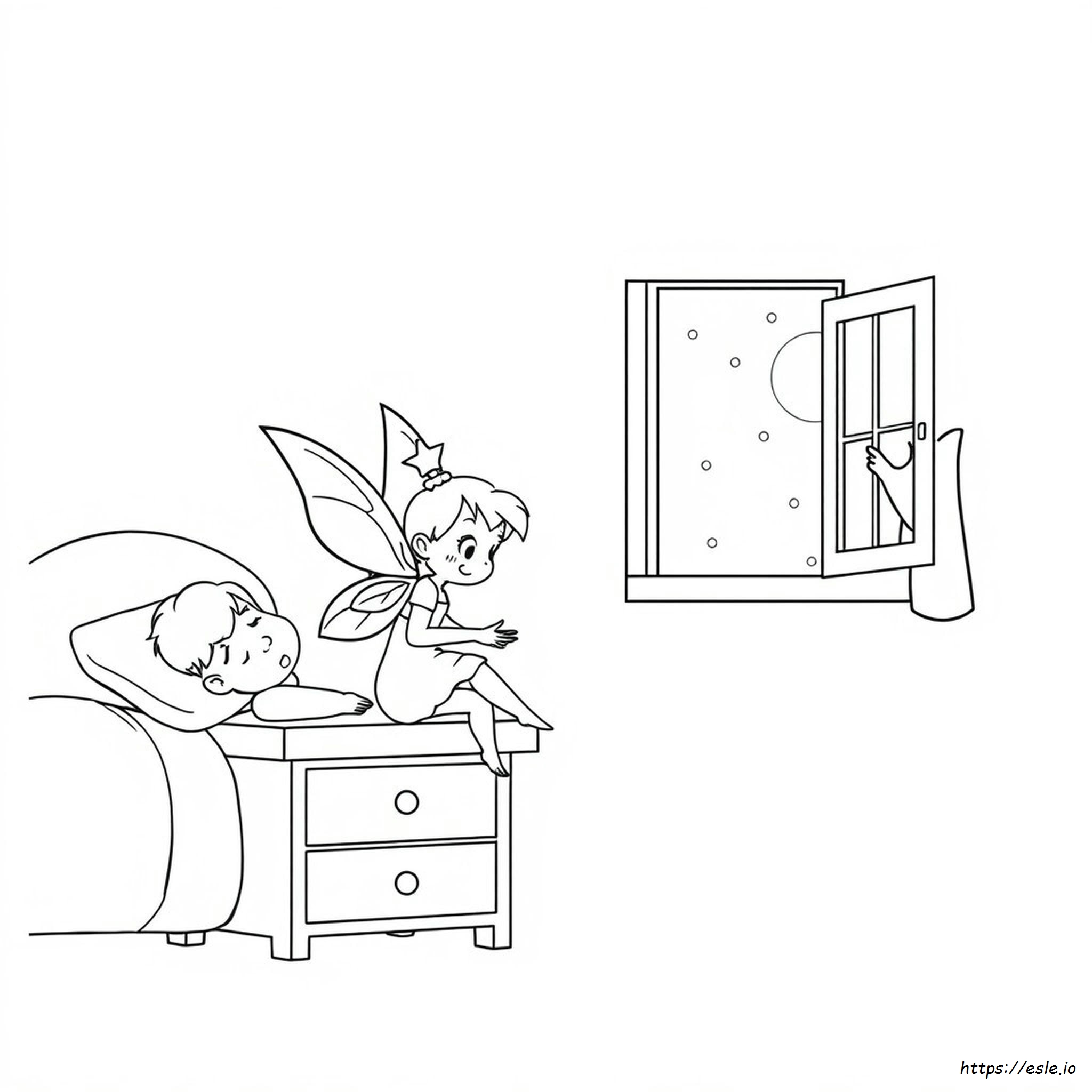 Printable Tooth Fairy Coloring Page