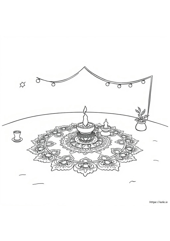 Ücretsiz Indirilebilir Rangoli Boyama Sayfaları Pdf