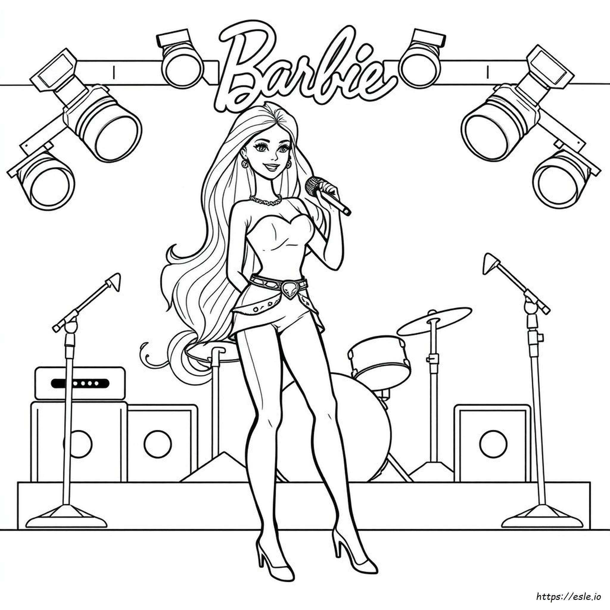 Barbie Rockstar Disegni Da Colorare