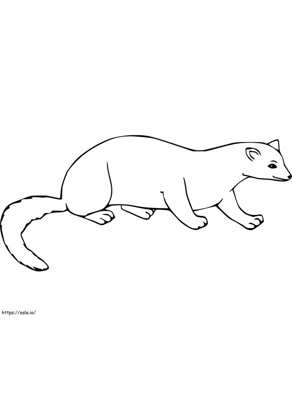 Lovely Mink coloring page
