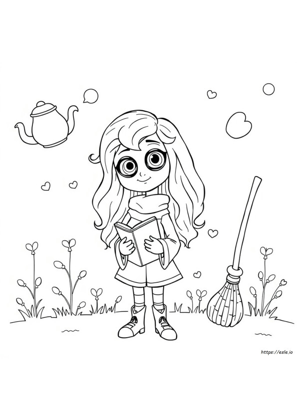 Luna Lovegood Gambar Mewarnai
