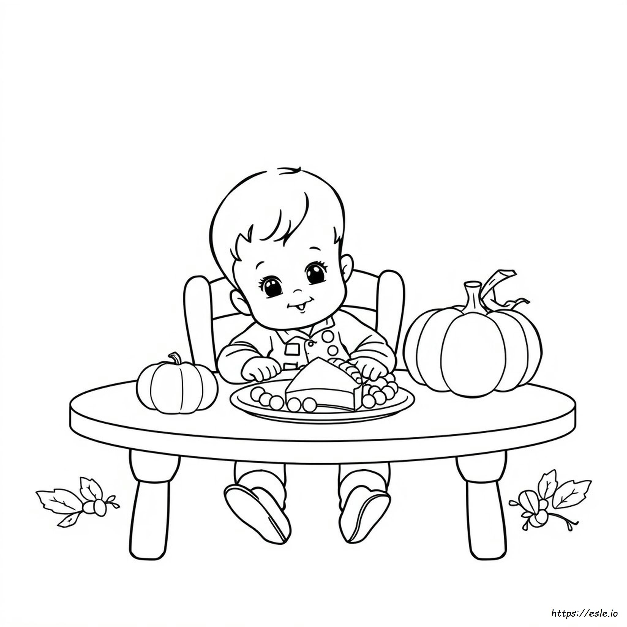 Disegni Da Colorare Per Il Ringraziamento Per Bambini Piccoli