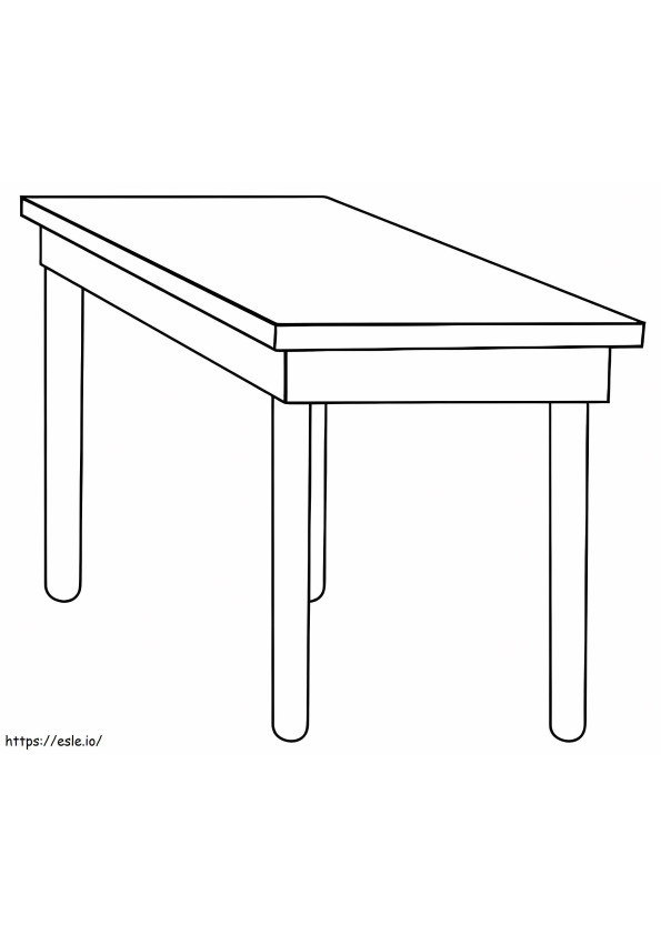 Long Table coloring page