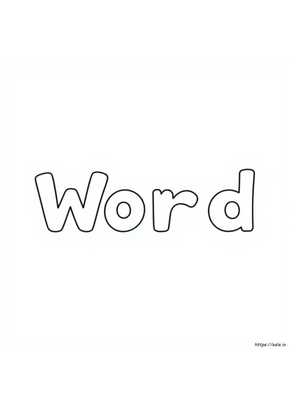 How To Color A Word Page