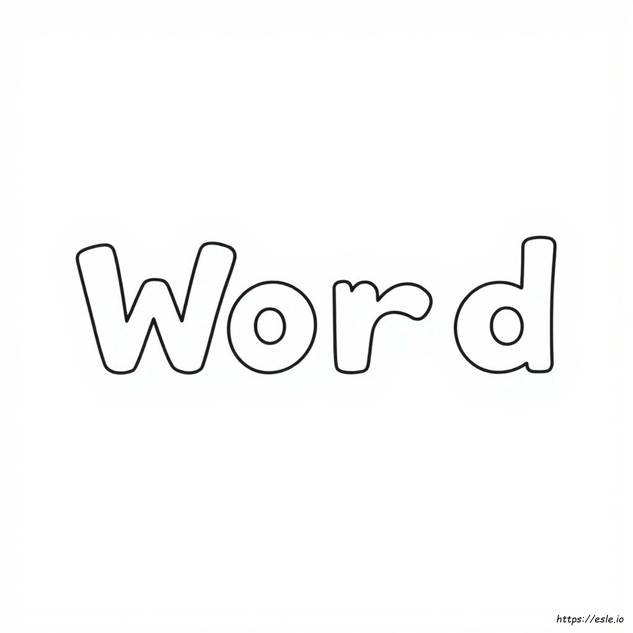 How To Color A Word Page