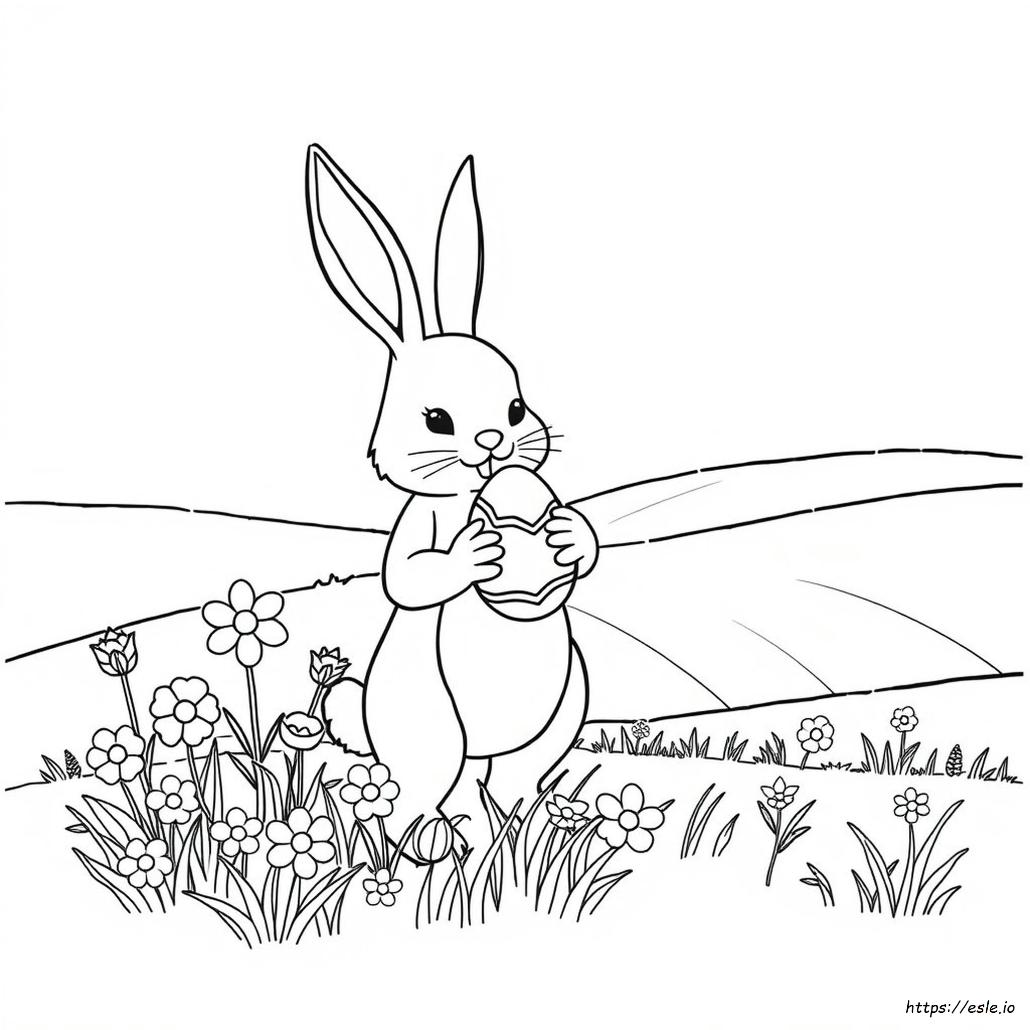 Pagina Da Colorare Di Pasqua Per Adulti