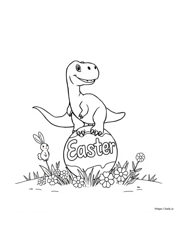 Dinozauri De Paște De Colorat