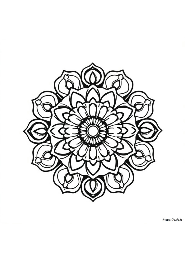 Mandala Untuk Anak-Anak Gambar Mewarnai