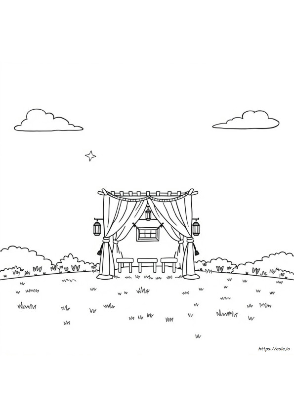 Sukkah Coloring Sheet